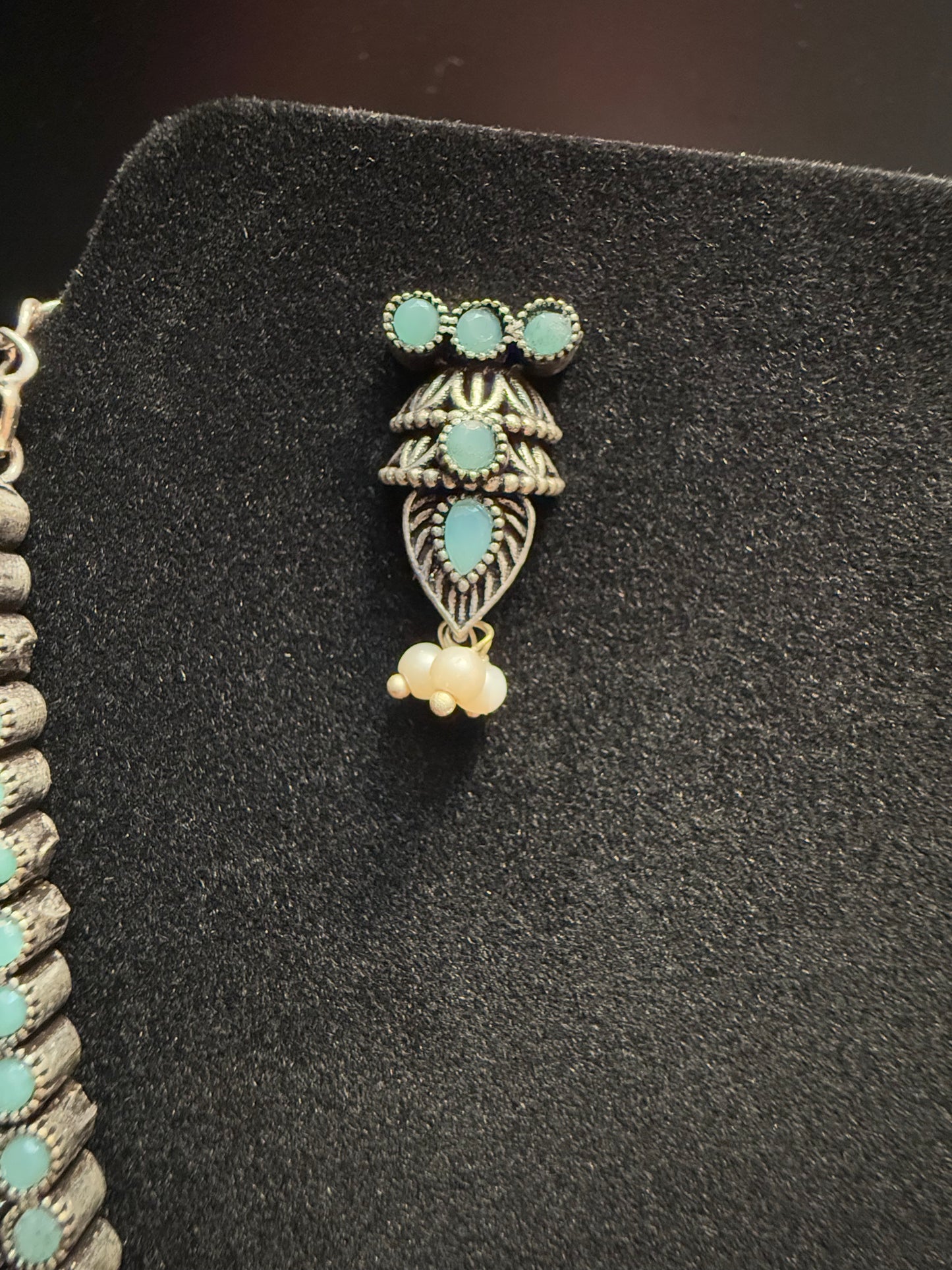 German Silver Plated Oxidized With Earrings For Women In Tempe