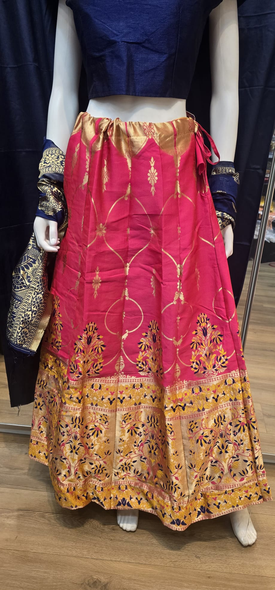 Fabulous Blue And Pink Color Sequins Lehenga Choli With Embroidery Work For Women