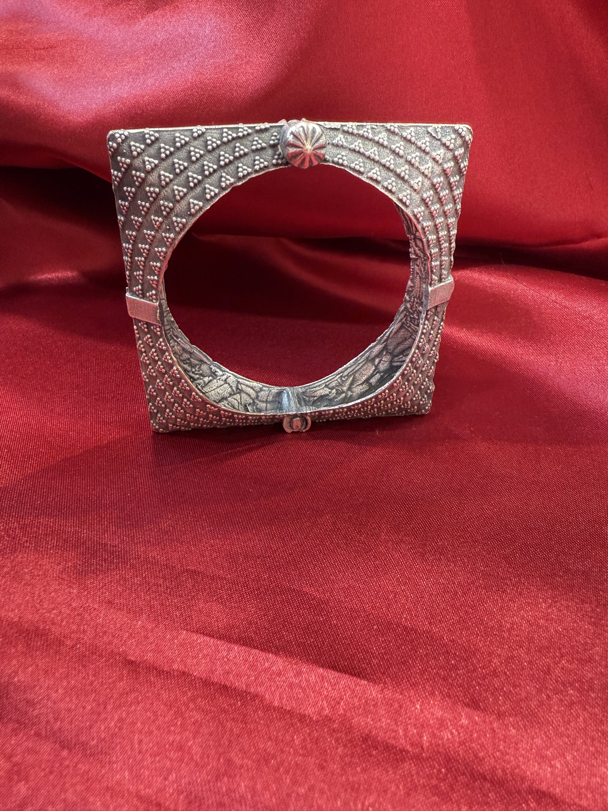 Ethnic Open Square Design Kada Cuff Bracelet In Prescott