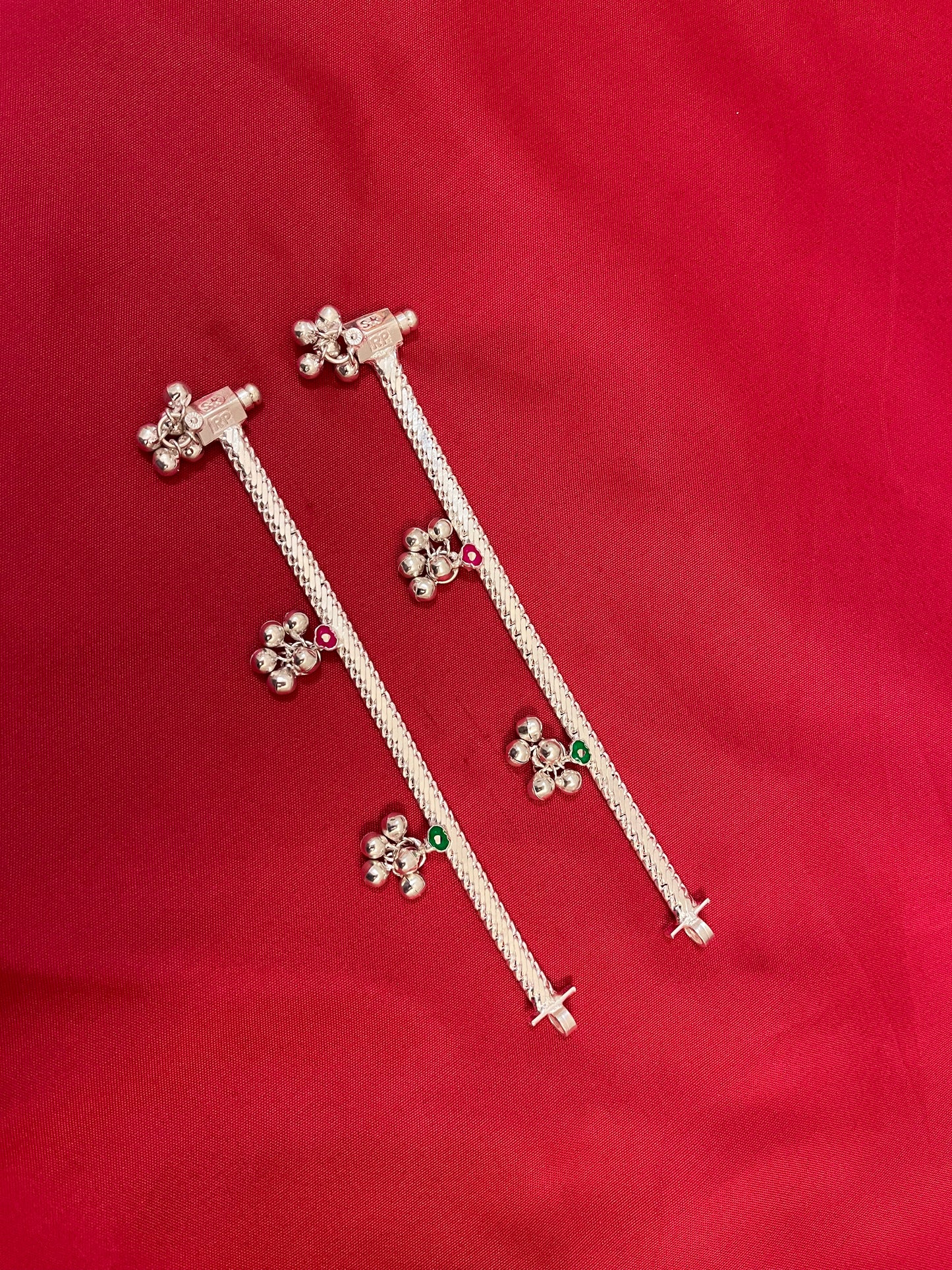 Pure Silver Fancy Stylish Anklet- 5 Inches