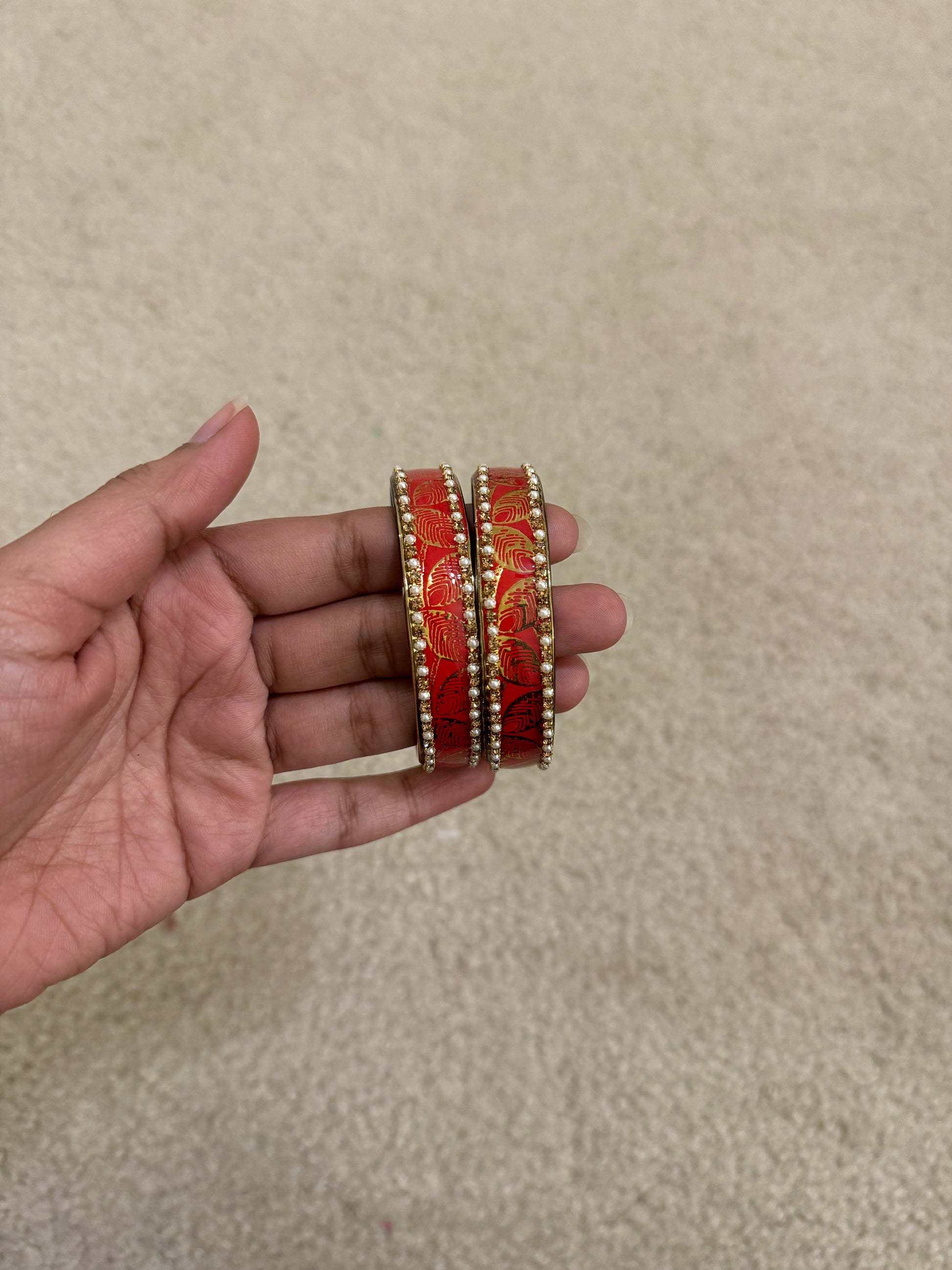 Checked Design Glass Bangles For Women in Chandler