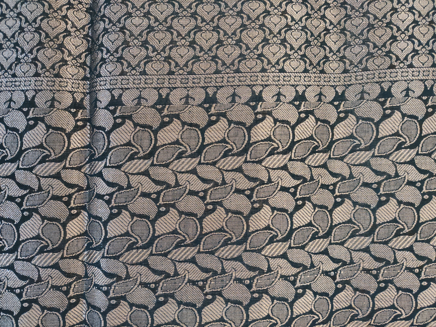 Beautiful Dark Green Cotton Silk Saree In USA