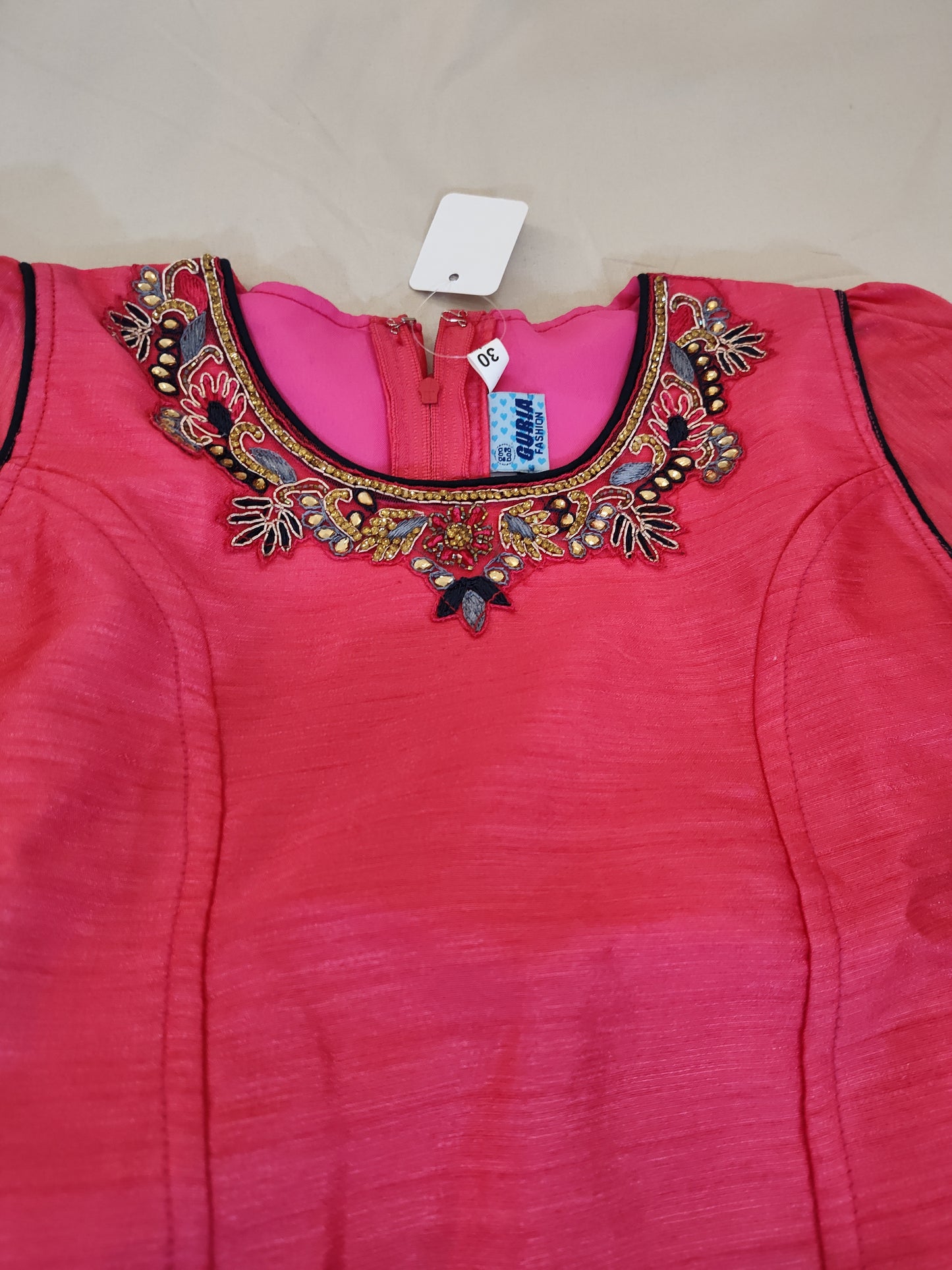 Alluring Pink And Navy Blue Langa Set In Mesa