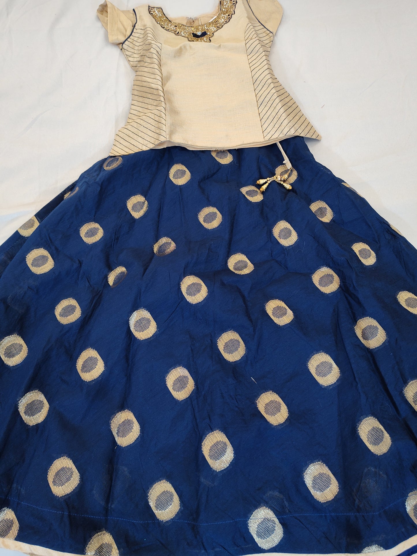 Delightful Gold Colored Langa Set Near Me