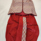 Traditional Maroon Color Kids Dhoti Style Pant With Brooch Pin Near Me