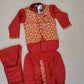 Trendy Boys Red Color Silk Cotton Kurta Pajama Pant And Dhoti Style Pant In USA