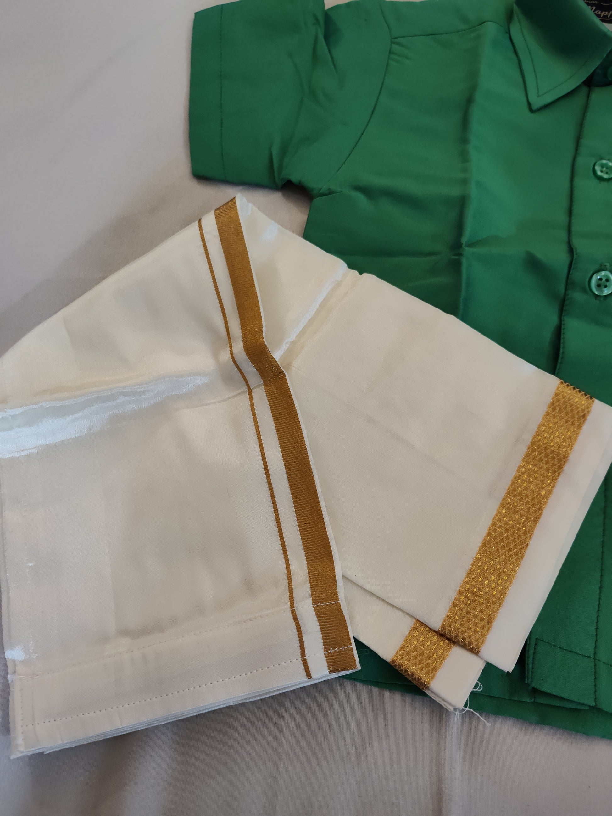 Beautiful Green Color Shirt And Dhoti Set Near Me