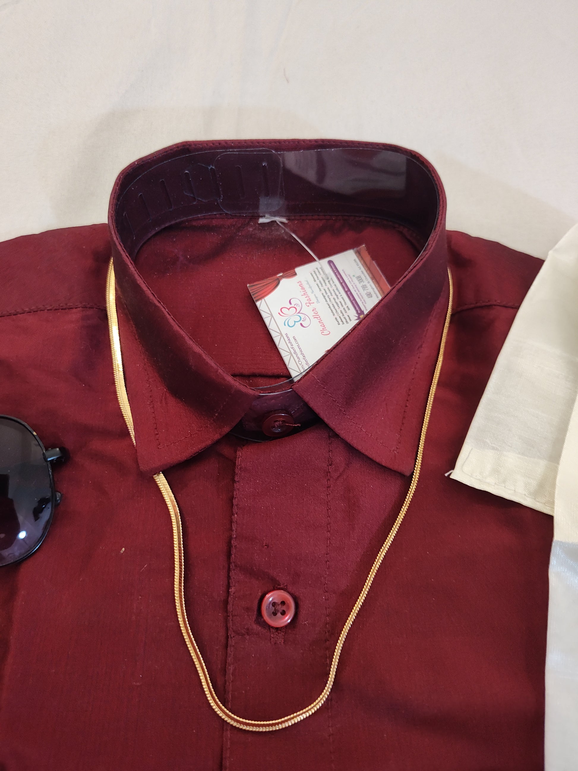 Alluring Maroon Color Shirt With Dhoti In Tucson