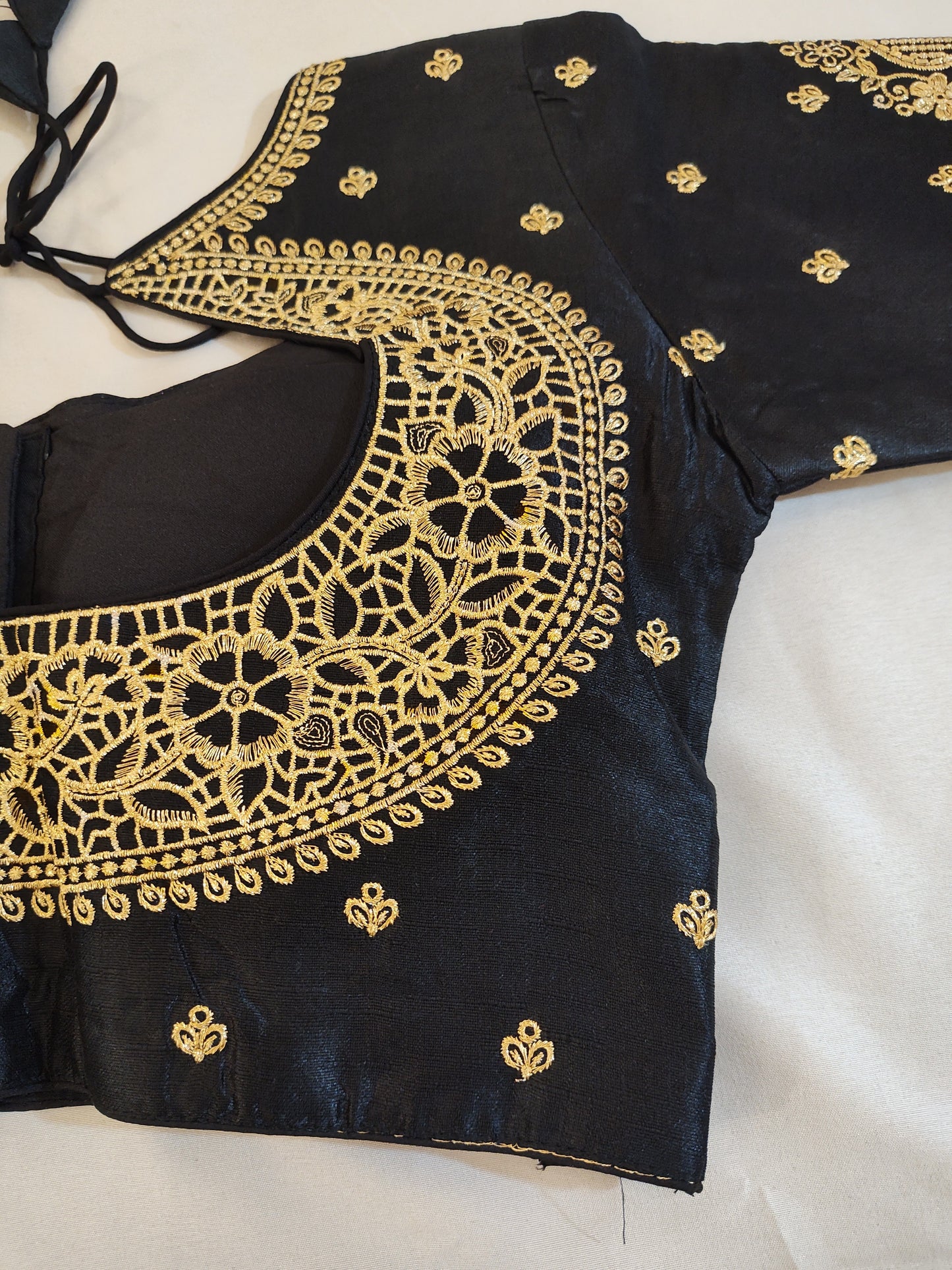 Elegant Black Color Ready To Wear Designer Blouse In Phoenix
