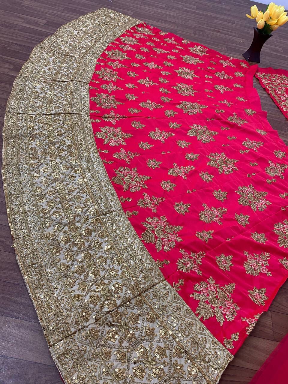 Beautiful Red Color Lehenga Choli In Mesa