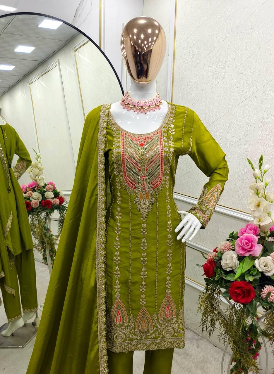 Beautiful Salwar Suit With Heavy Embroidery Work In Arizona
