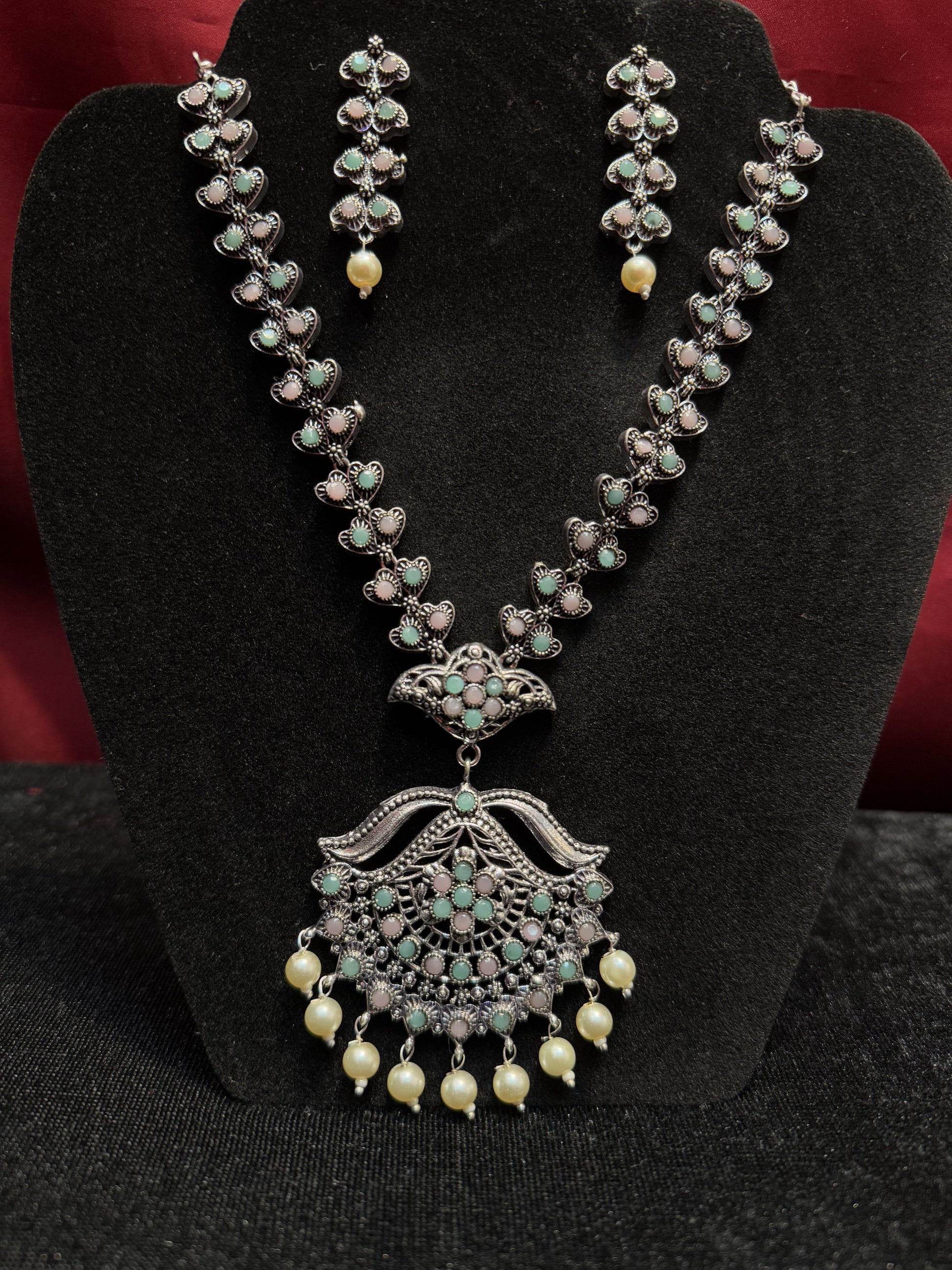 Oxidized Necklace With Earrings Sets In Yuma