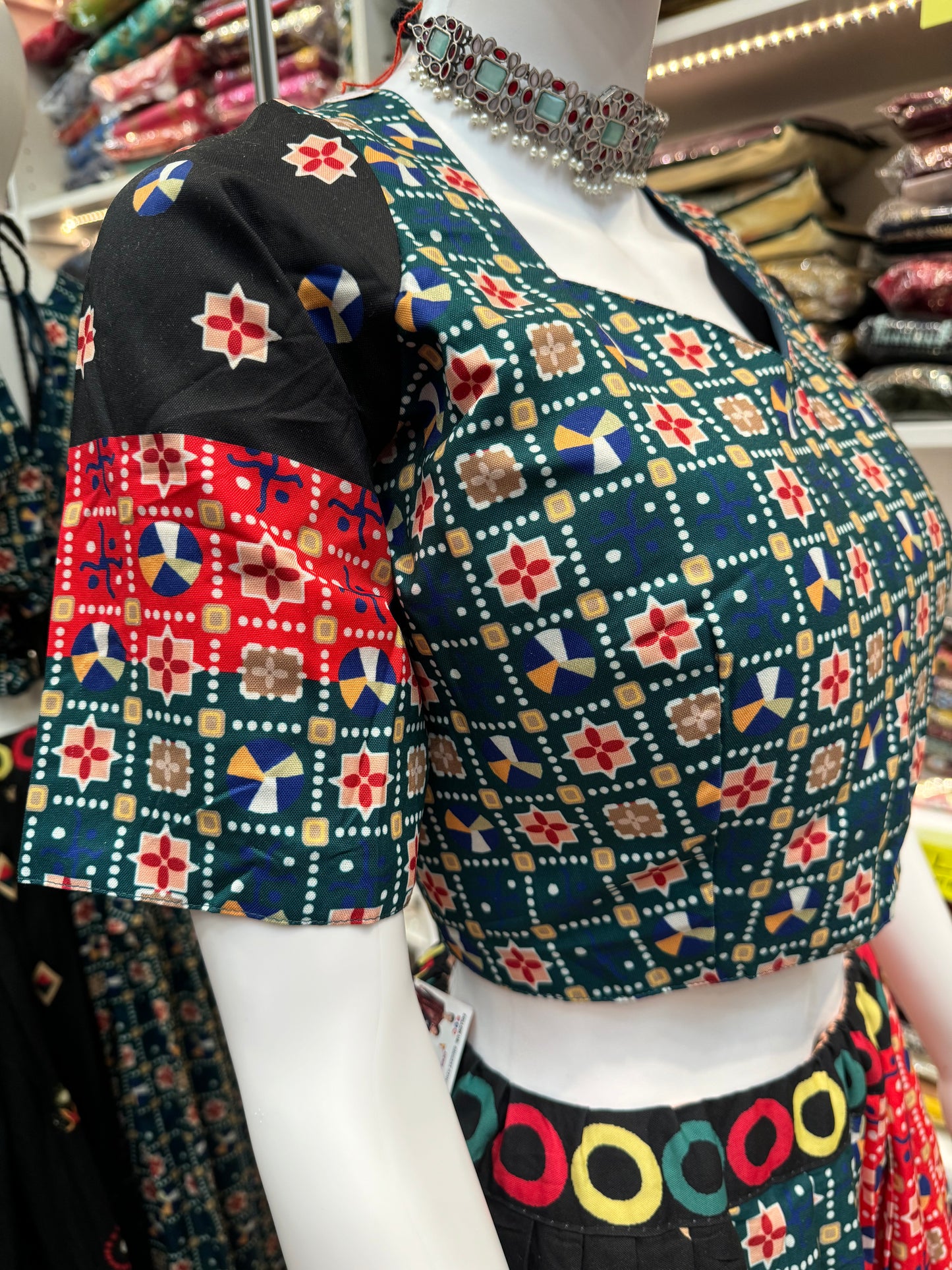 Multi Color Navratri Chaniya Choli Lehengas Dupatta Set In USA