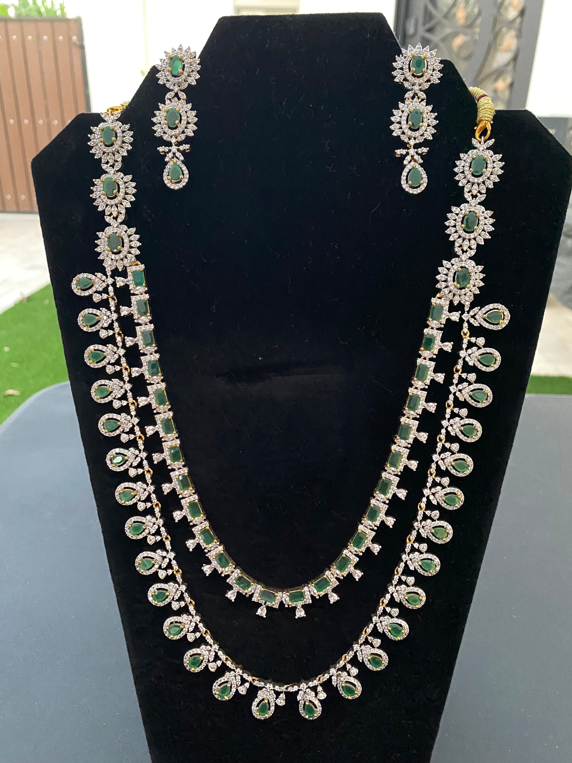 American Diamonds Necklace With Earrings In Chandler