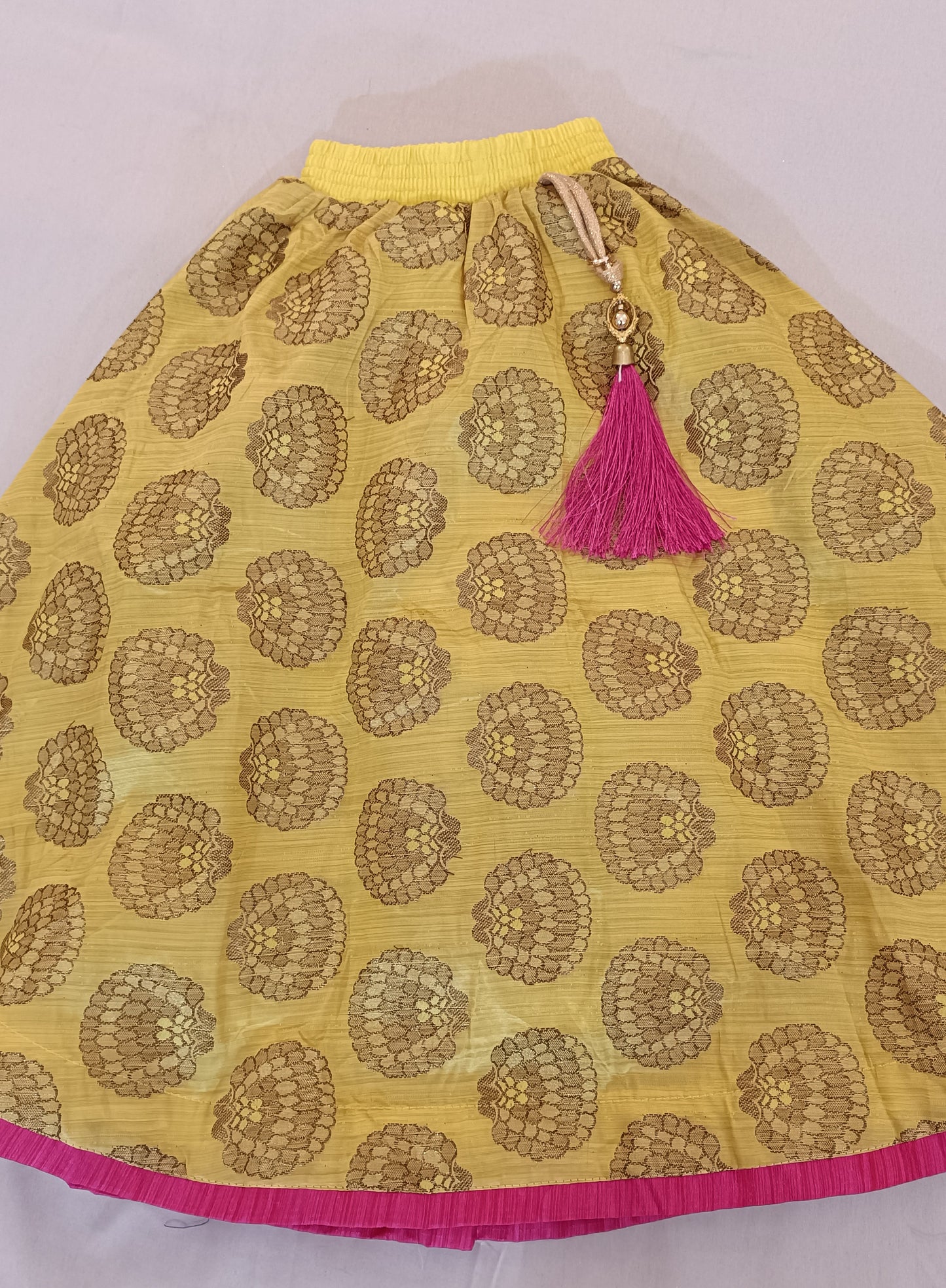 Beautiful Yellow Embroidery Work Choli In Douglas