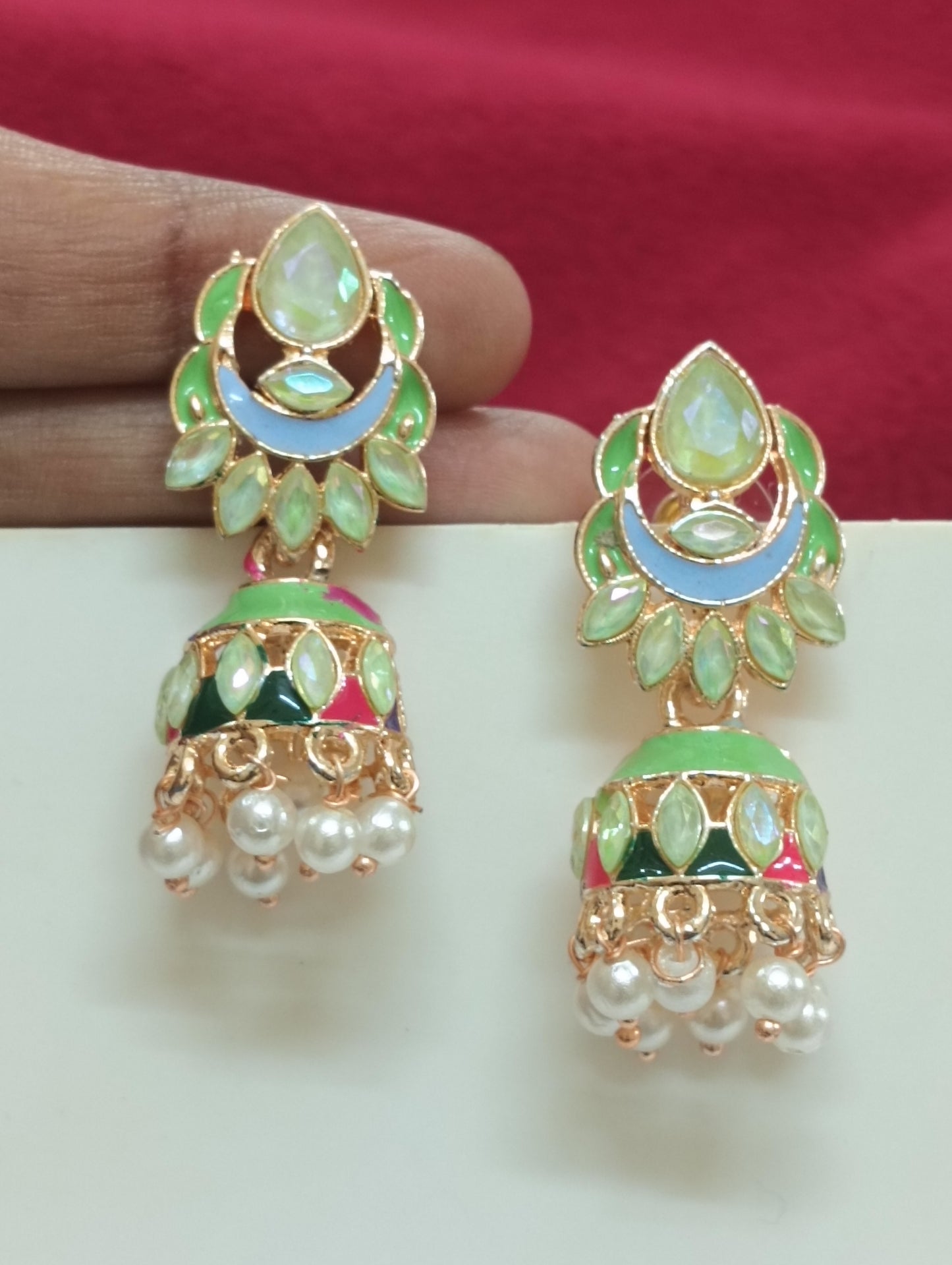 Stunning Multicolored Beads Design Earrings Near Me