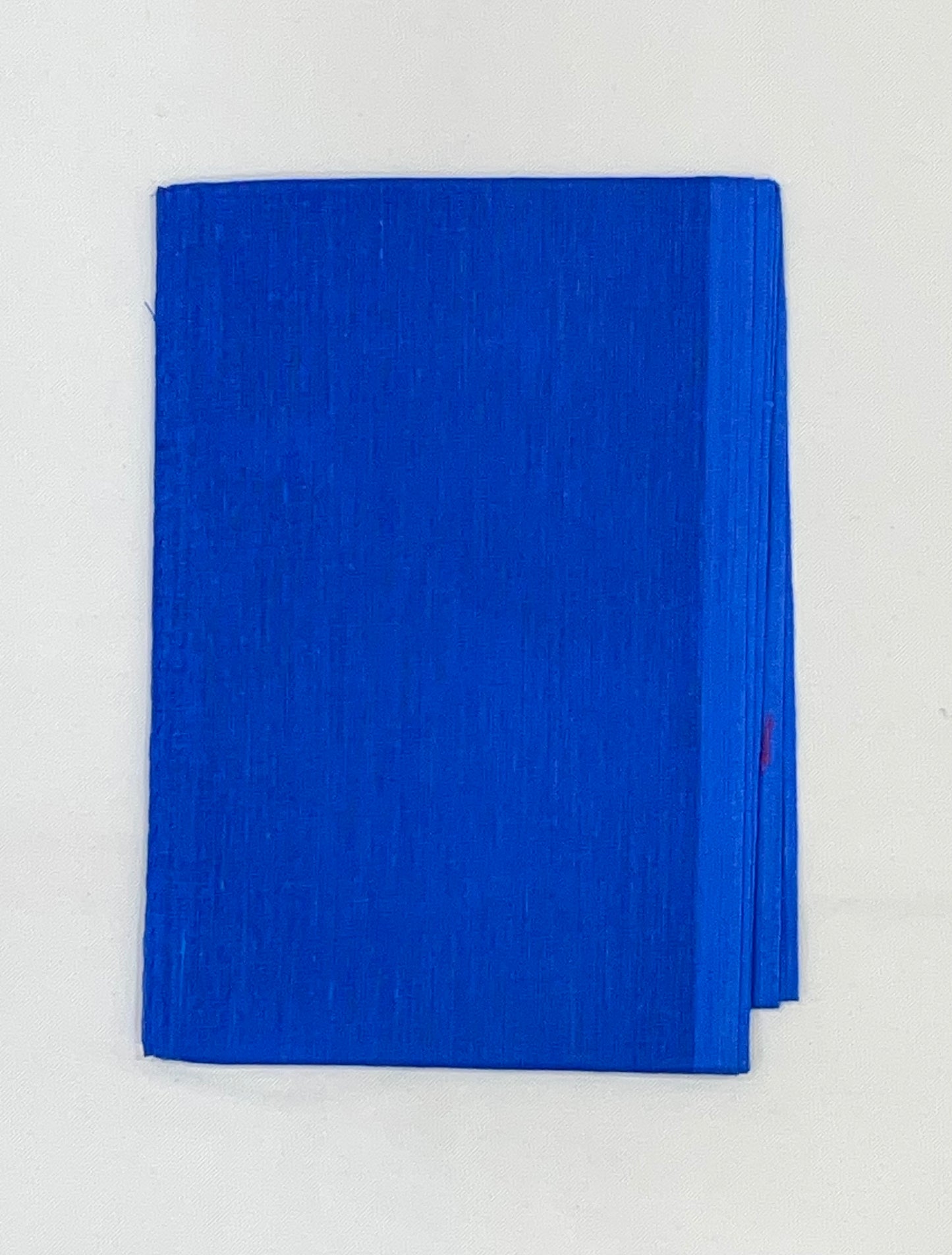 Attractive Royal Blue Color Cotton Saree Falls