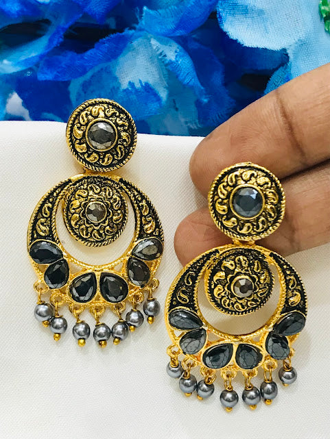 Gorgeous Grey Colored Earrings Near Me