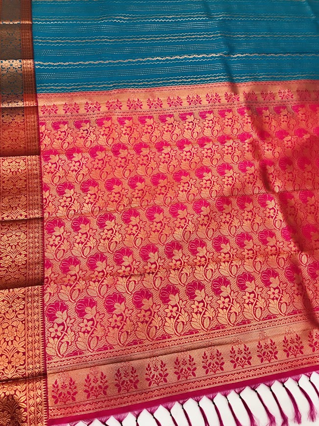 Art Silk With Contrast Border Unique Design Saree In Chandler