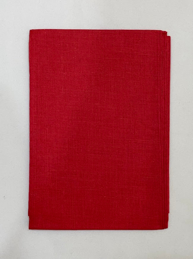 Charming Red Color Cotton Saree Falls