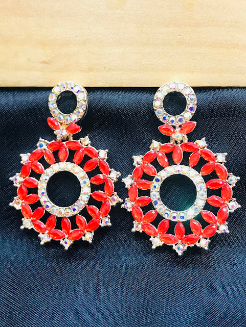 Red Color Earrings In USA