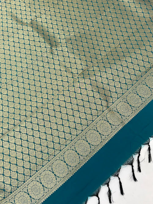 Dark Purple Color Pure Kanchi Silk With Gold Zari Work Saree In Peoria