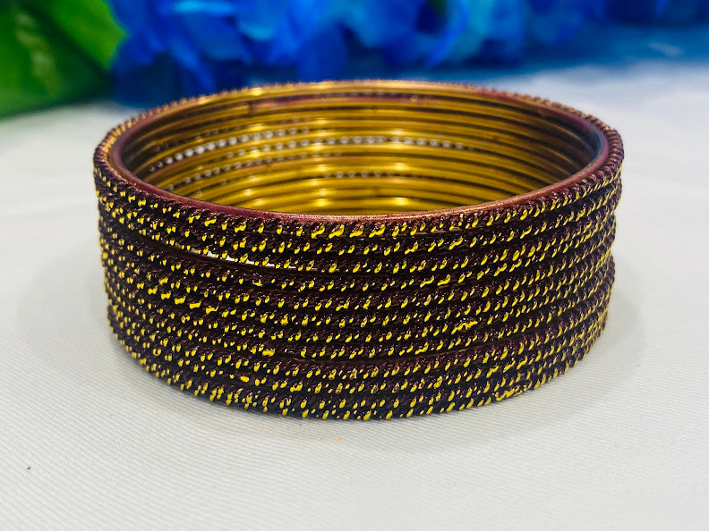 Maroon Color Antique Gold Designer Bangle Near Me
