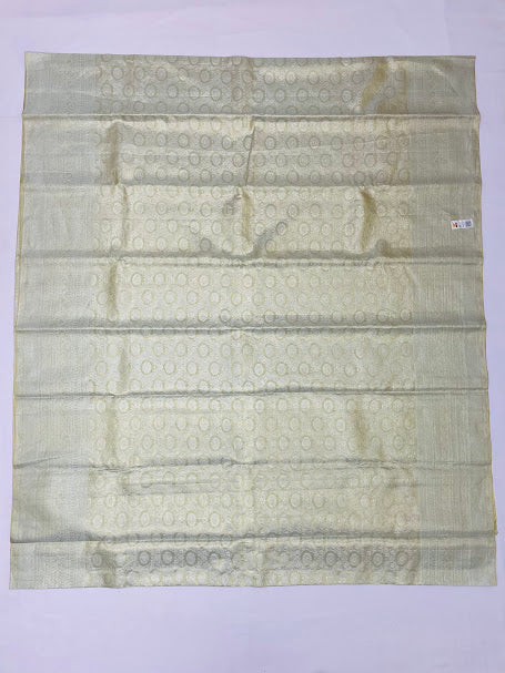 Pista Green Color Pure Kanchi Silk Saree With Gold And Silver Zari For Women In Prescott