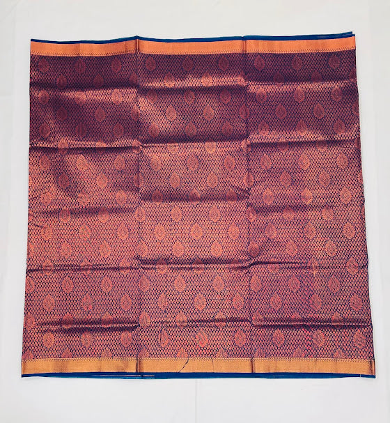 Elegant Blue Color Pure Kanchi Silk Saree In Prescott