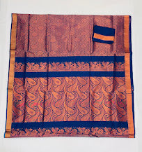 Blue Color Pure Kanchi Silk Saree For Women In Chandler