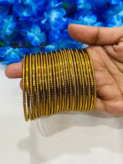 Designer Golden Color Bangles In USA