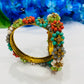 Stunning Gold Plated Multicolor Pearl Beaded Designer Partywear Bangle sets