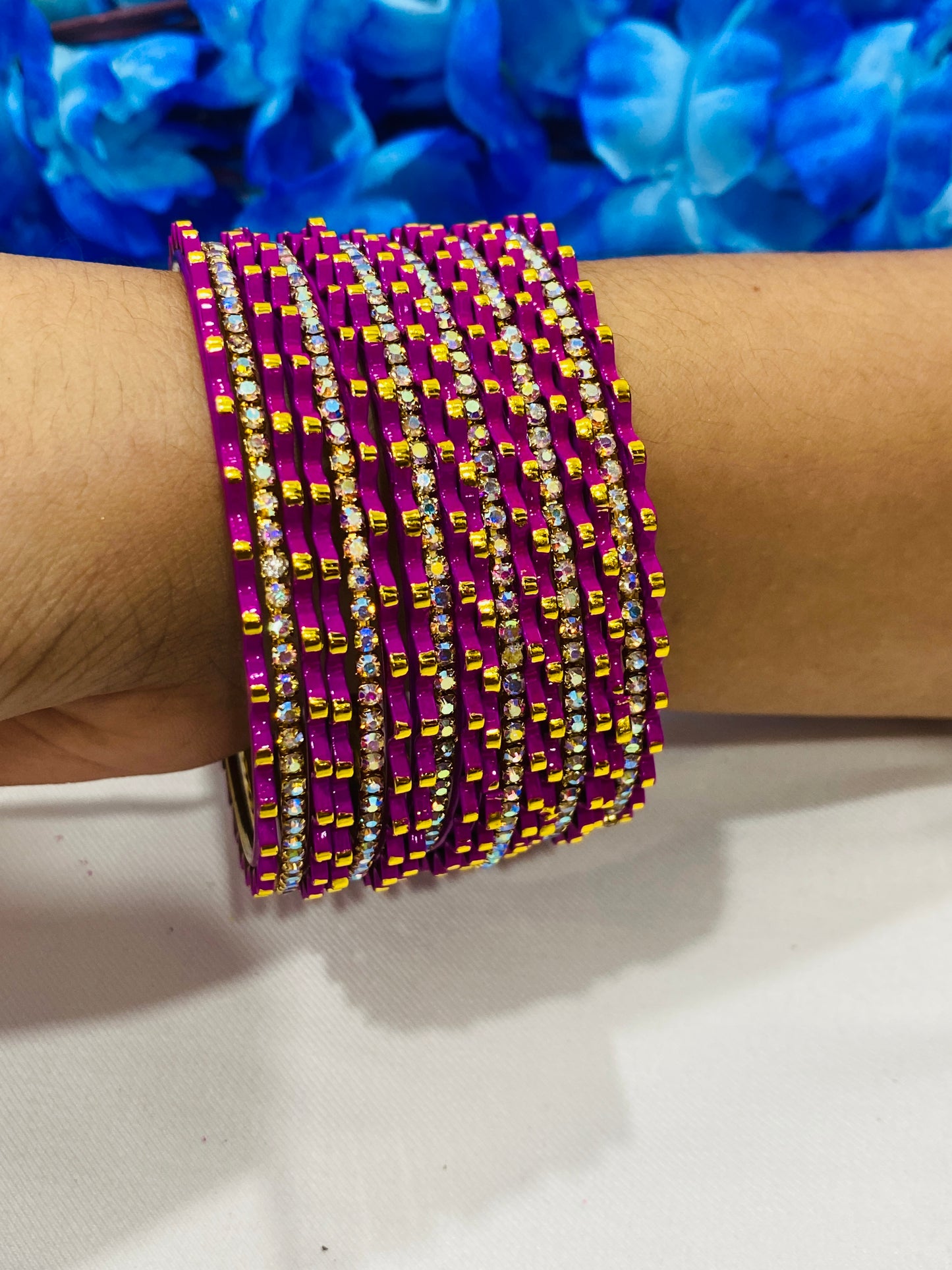 Pink Color Designer Metal Bangles Near Me