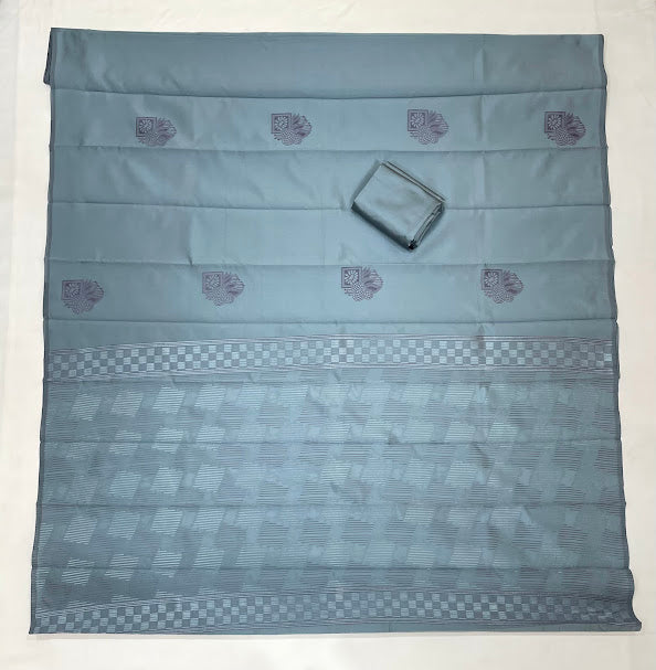Alluring Gray Colored Art Silk Saree In USA