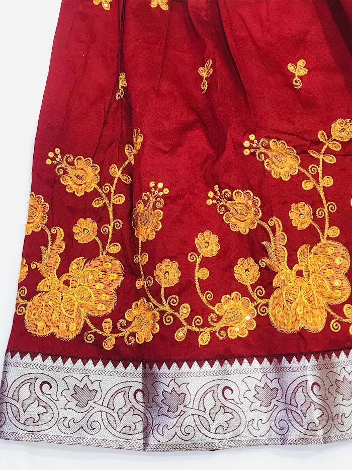 Traditional Orange Colored Langa Set In USA