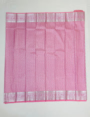 Stunning Pink Color Self Design Art Silk Saree In Chandler