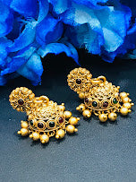 Multicolor Antique Gold Earrings For Women In Yuma