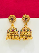 Multicolor Antique Gold Earrings For Women Near Me