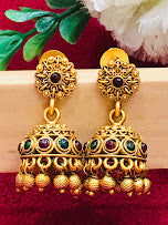 Multicolor Antique Gold Earrings For Women In USA
