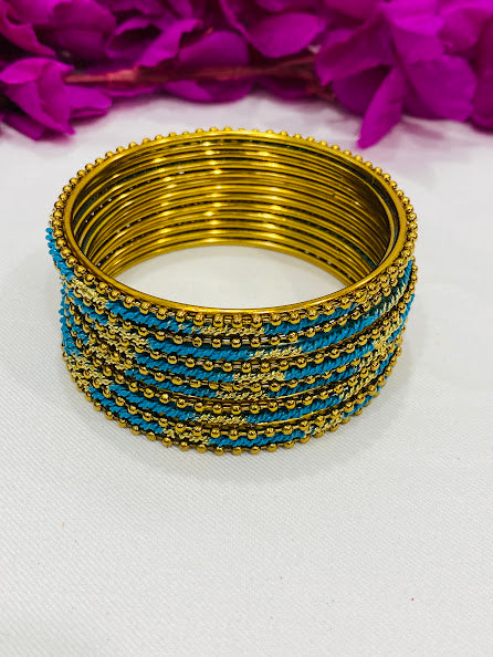 Designer Antique Gold Bangle Sets In USA