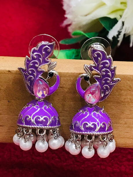 Attractive Pretty Multicolor Oxidized Earrings For Women  Near Me