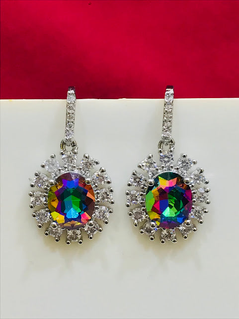 Beautiful Multicolored American Diamond Earrings Near Me