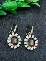 Beautiful Multicolored American Diamond Earrings In Yuma