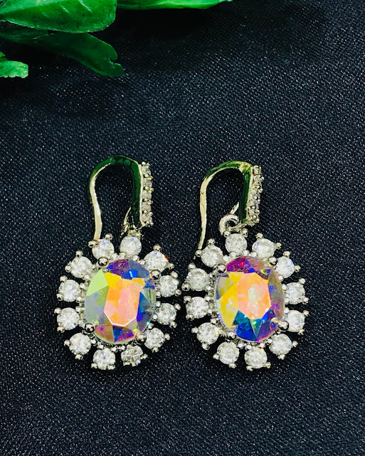 Stunning Multicolored American Diamond Earrings In Buckeye