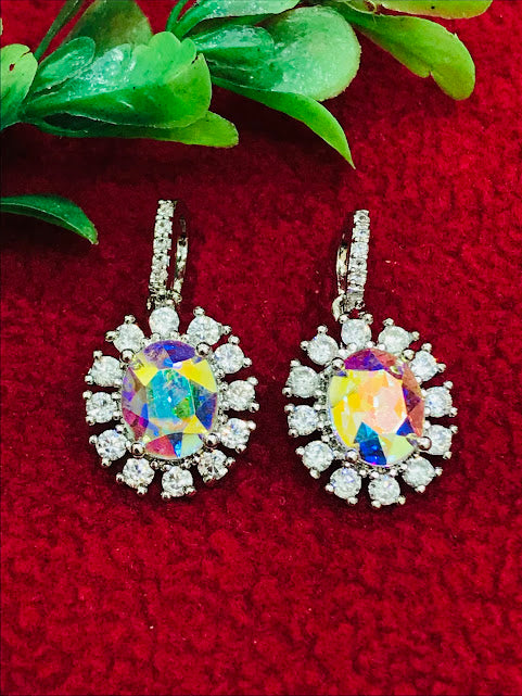 Stunning Multicolored American Diamond Earrings In Prescott