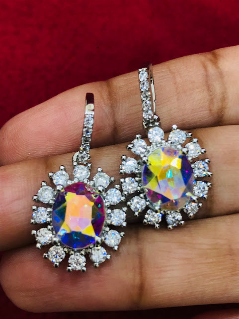 Stunning Multicolored American Diamond Earrings In USA