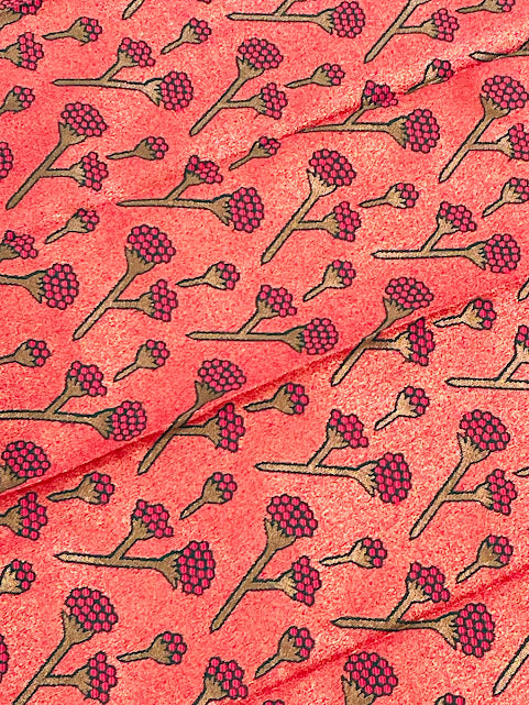 Attractive Pink Color Soft Silk With Flower Design Saree In Tempe