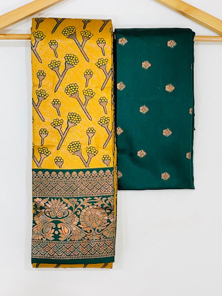 Pure Kanchi Silk Saree With Contrast Rich Pallu In USA