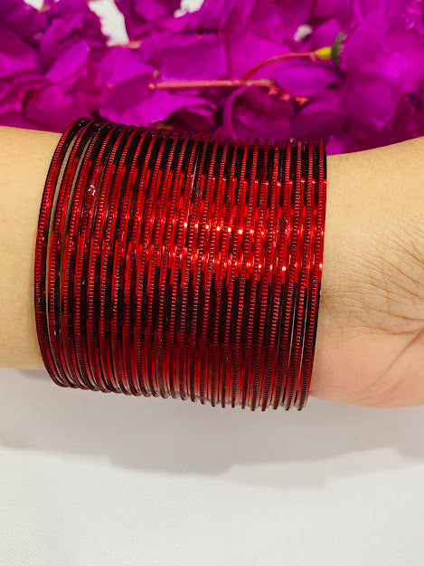 Maroon Color Bollywood Style Fashion Plain Metal Bangle Near me