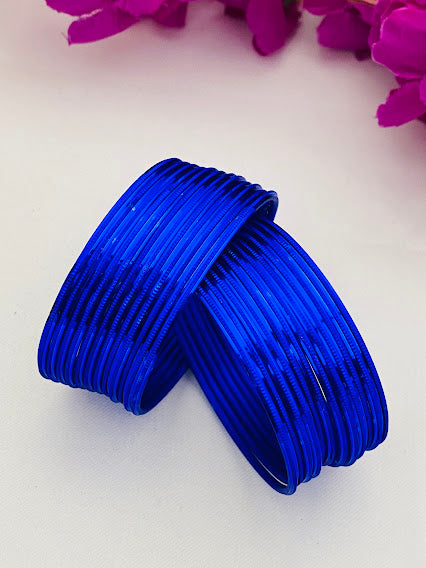 Beautiful Blue Color Plain Metal Bangles in Holbrook